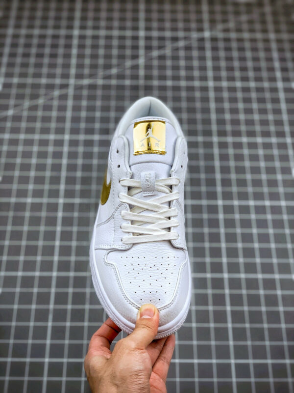 Air Jordan 1 Low White Metallic Gold For Sale