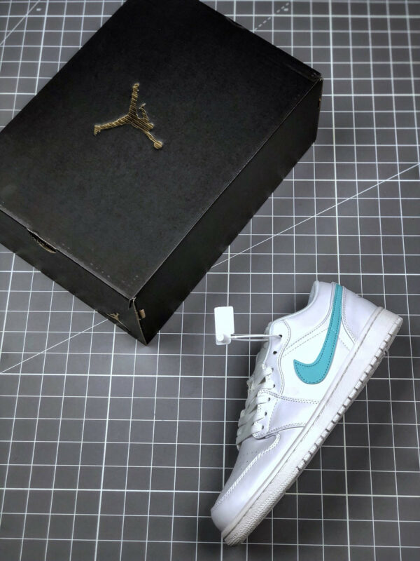 Air Jordan 1 Low White Multi-Color Swoosh CW7033-100 For Sale