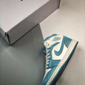 Air Jordan 1 Mid UNC White Powder Blue BQ6472-141 For Sale