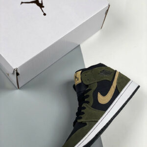 Air Jordan 1 Mid Military Olive Green BQ6472-030 On Sale