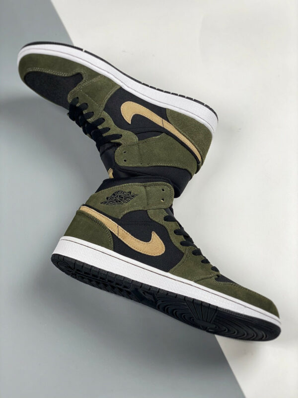 Air Jordan 1 Mid Military Olive Green BQ6472-030 On Sale