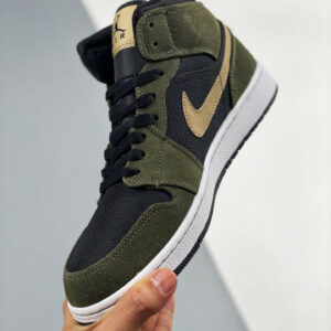 Air Jordan 1 Mid Military Olive Green BQ6472-030 On Sale