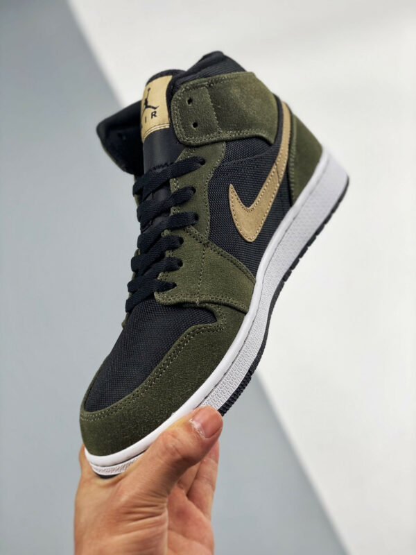 Air Jordan 1 Mid Military Olive Green BQ6472-030 On Sale