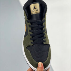 Air Jordan 1 Mid Military Olive Green BQ6472-030 On Sale