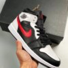 Air Jordan 1 Mid Chicago Black Chile Red-White For Sale