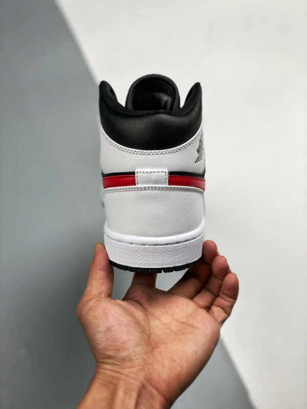 Air Jordan 1 Mid Chicago Black Chile Red-White For Sale