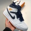 Air Jordan 1 Mid Jeter Sail Bronze-College Navy On Sale