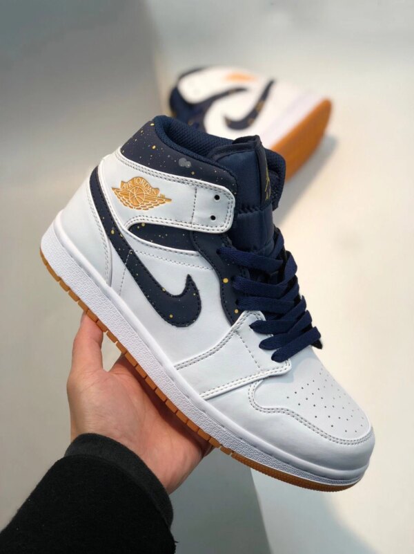 Air Jordan 1 Mid Jeter Sail Bronze-College Navy On Sale