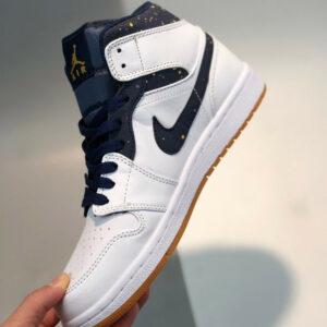 Air Jordan 1 Mid Jeter Sail Bronze-College Navy On Sale