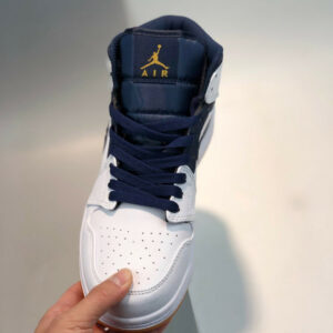 Air Jordan 1 Mid Jeter Sail Bronze-College Navy On Sale