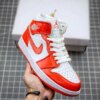 Air Jordan 1 Mid Orange and White BQ6472-116 For Sale