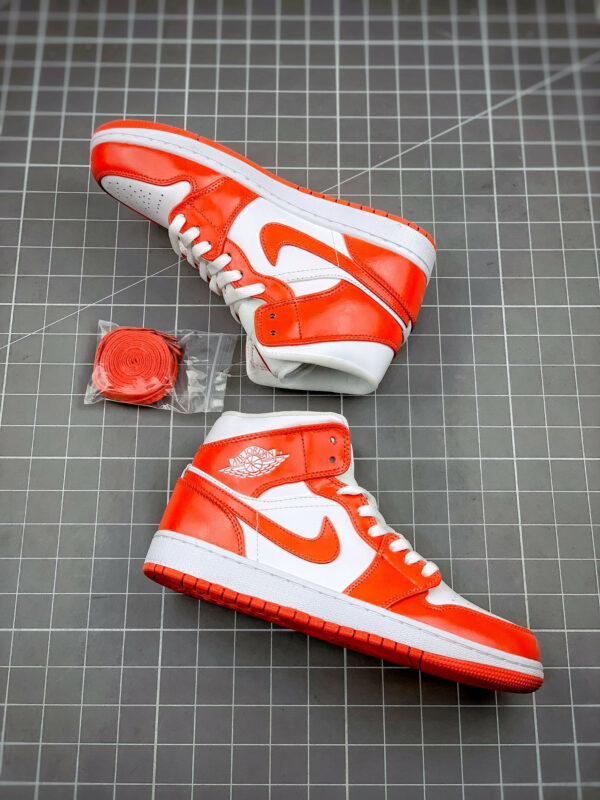 Air Jordan 1 Mid Orange and White BQ6472-116 For Sale