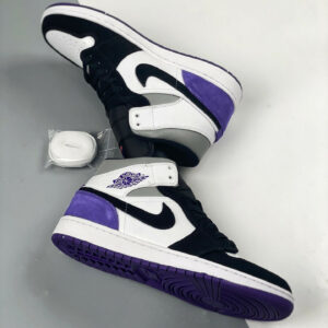 Air Jordan 1 Mid Purple Black For Sale