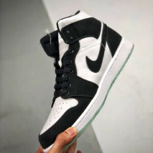 Air Jordan 1 Mid SE Panda White Black-Teal Tint On Sale