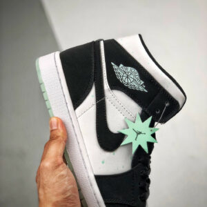 Air Jordan 1 Mid SE Panda White Black-Teal Tint On Sale