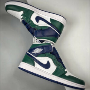 Air Jordan 1 Mid Seattle Seahawks Green Midnight Navy-White DZ5326-300 For Sale