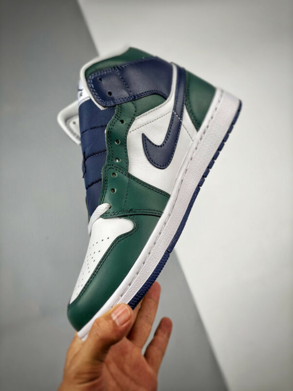 Air Jordan 1 Mid Seattle Seahawks Green Midnight Navy-White DZ5326-300 For Sale