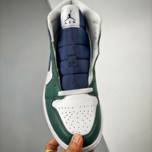 Air Jordan 1 Mid Seattle Seahawks Green Midnight Navy-White DZ5326-300 For Sale