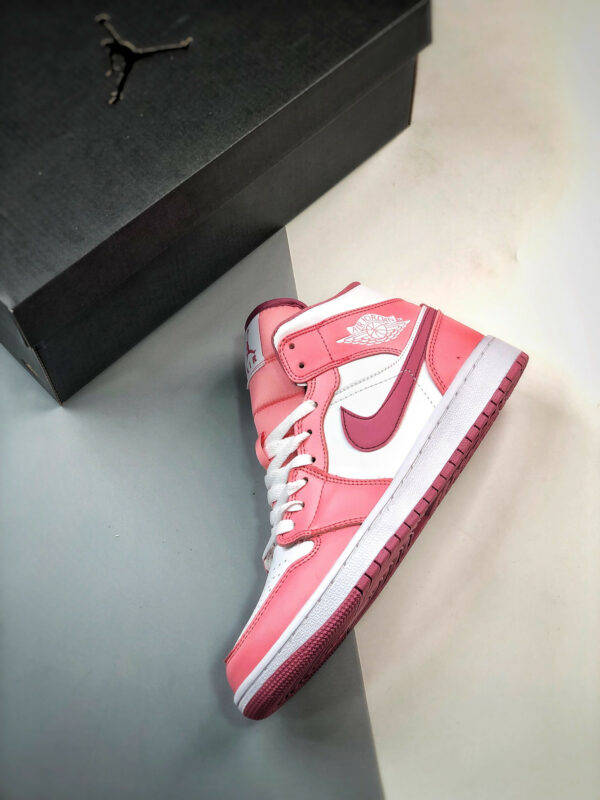 Air Jordan 1 Mid Valentines Day Coral Chalk Desert Berry-White DQ8423-616 For Sale