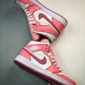 Air Jordan 1 Mid Valentines Day Coral Chalk Desert Berry-White DQ8423-616 For Sale