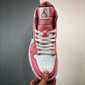 Air Jordan 1 Mid Valentines Day Coral Chalk Desert Berry-White DQ8423-616 For Sale