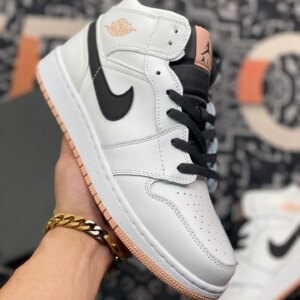 Air Jordan 1 Mid White Anthracite-Arctic Orange For Sale