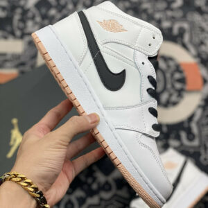 Air Jordan 1 Mid White Anthracite-Arctic Orange For Sale