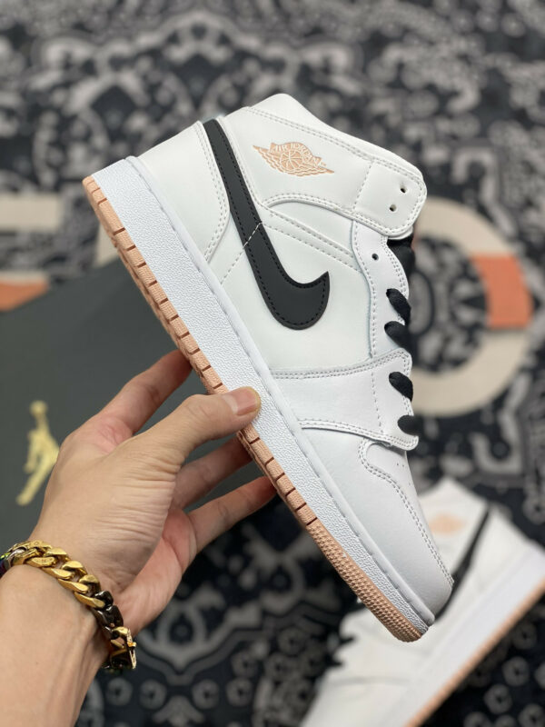 Air Jordan 1 Mid White Anthracite-Arctic Orange For Sale