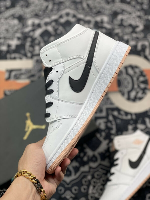 Air Jordan 1 Mid White Anthracite-Arctic Orange For Sale