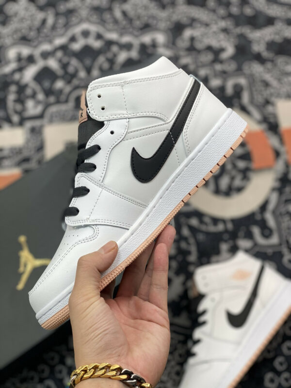 Air Jordan 1 Mid White Anthracite-Arctic Orange For Sale