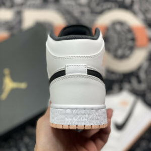 Air Jordan 1 Mid White Anthracite-Arctic Orange For Sale