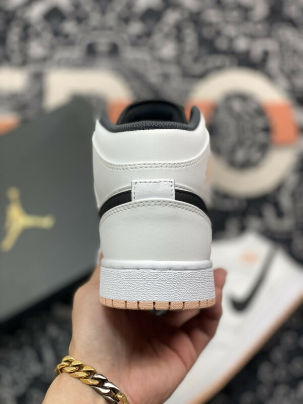 Air Jordan 1 Mid White Anthracite-Arctic Orange For Sale