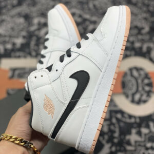 Air Jordan 1 Mid White Anthracite-Arctic Orange For Sale