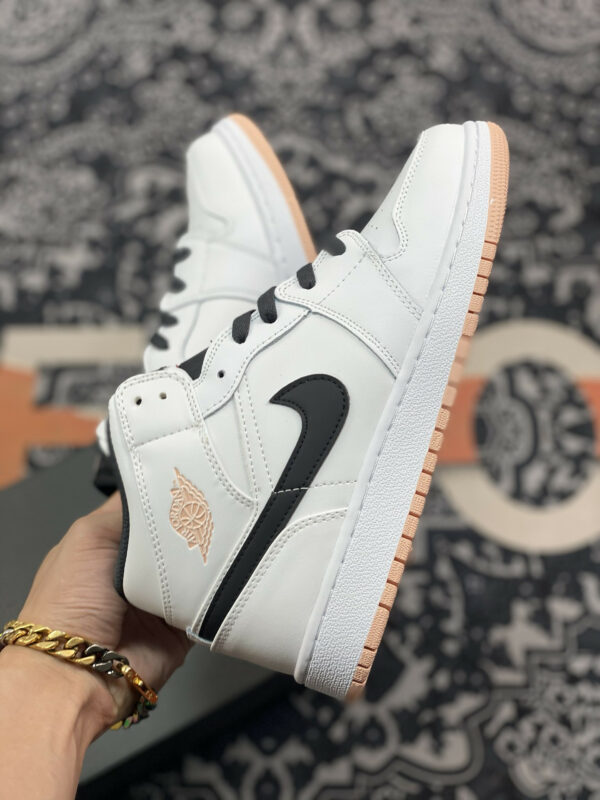 Air Jordan 1 Mid White Anthracite-Arctic Orange For Sale