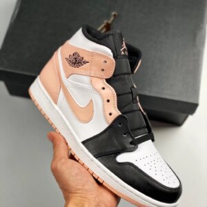 Air Jordan 1 Mid White Black-Crimson Tint For Sale