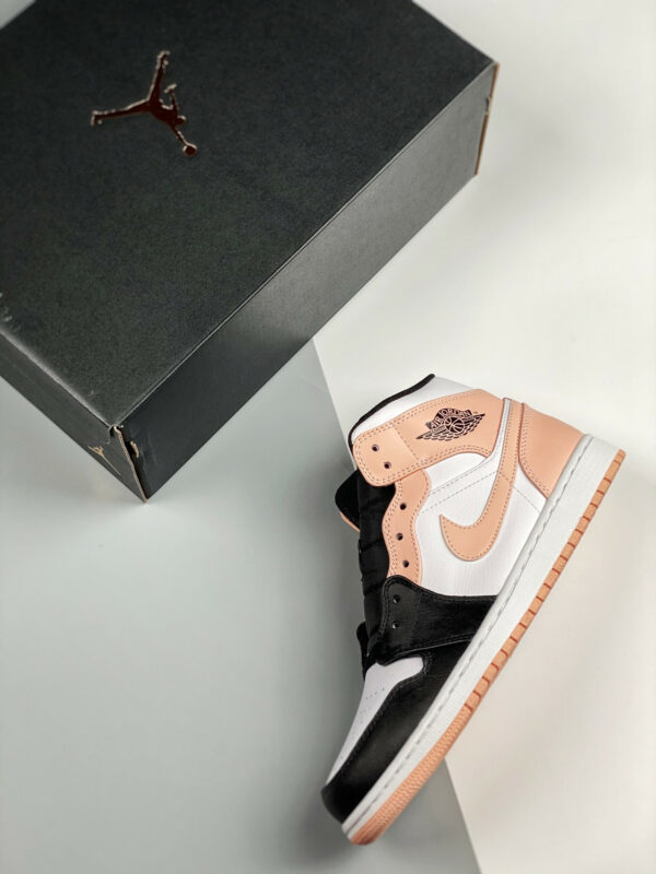 Air Jordan 1 Mid White Black-Crimson Tint For Sale