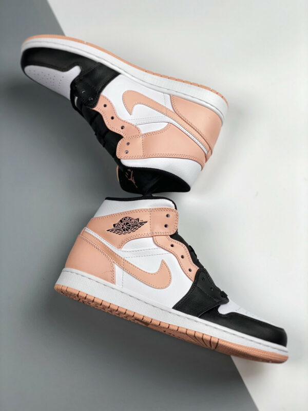 Air Jordan 1 Mid White Black-Crimson Tint For Sale