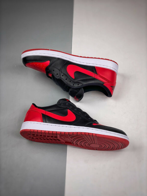 Air Jordan 1 Retro Low Bred Black Varsity Red 705329-001 For Sale