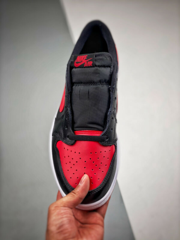 Air Jordan 1 Retro Low Bred Black Varsity Red 705329-001 For Sale