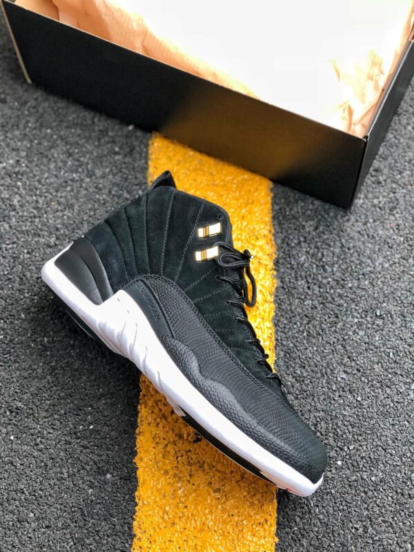 Air Jordan 12 Reverse Taxi Black White-Taxi 130690-017 For Sale