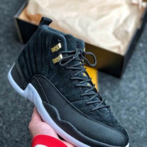 Air Jordan 12 Reverse Taxi Black White-Taxi 130690-017 For Sale