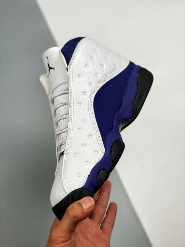 Air Jordan 13 Lakers White Black-Court Purple-University Gold On Sale