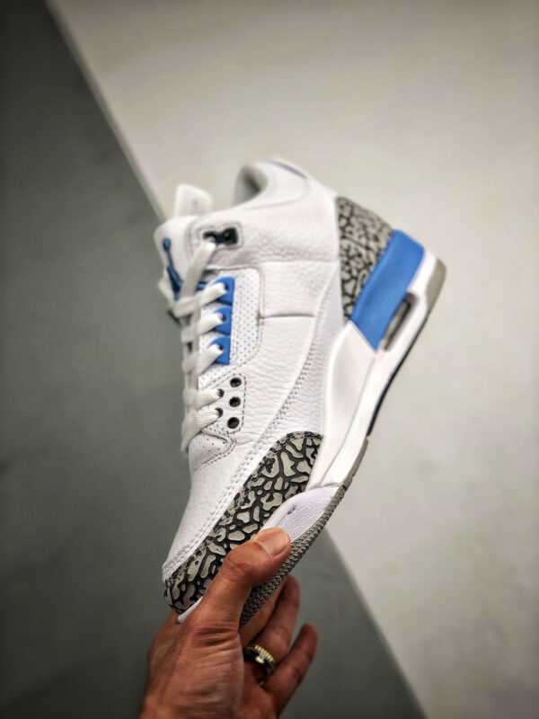 Air Jordan 3 UNC White Valor Blue-Tech Grey CT8532-104 For Sale