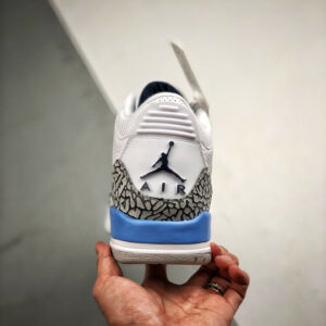 Air Jordan 3 UNC White Valor Blue-Tech Grey CT8532-104 For Sale