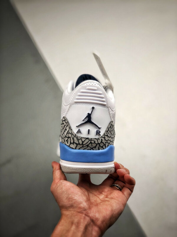 Air Jordan 3 UNC White Valor Blue-Tech Grey CT8532-104 For Sale