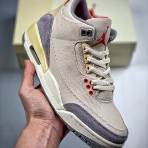 Air Jordan 3 Muslin University Red-Cement Grey-Sail DH7139-100 For Sale