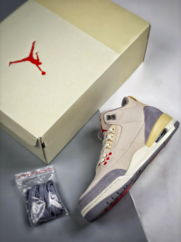 Air Jordan 3 Muslin University Red-Cement Grey-Sail DH7139-100 For Sale