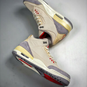 Air Jordan 3 Muslin University Red-Cement Grey-Sail DH7139-100 For Sale