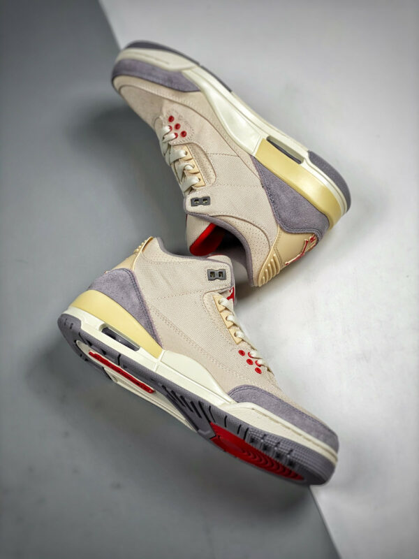 Air Jordan 3 Muslin University Red-Cement Grey-Sail DH7139-100 For Sale