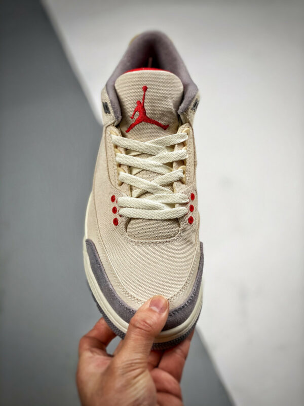 Air Jordan 3 Muslin University Red-Cement Grey-Sail DH7139-100 For Sale